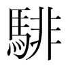 騑的韓國明朝體