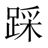 踩的中國(guó)大陸宋體