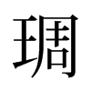 琱的舊字形