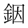 銦的舊字形