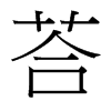 荅的臺灣細(xì)明體