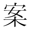案的韓國明朝體
