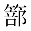 篰的舊字形