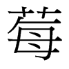 莓的臺(tái)灣細(xì)明體