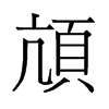 頏的舊字形