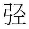 弳的臺(tái)灣細(xì)明體
